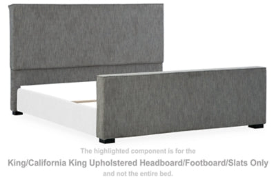 Steenlage King/California King Upholstered Headboard/Footboard/Slats