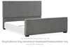 Steenlage King/California King Upholstered Headboard/Footboard/Slats