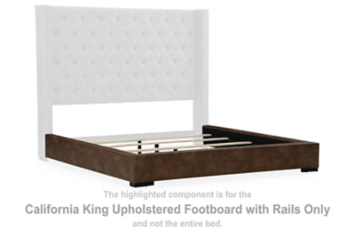 Steenlage California King Upholstered Footboard with Rails