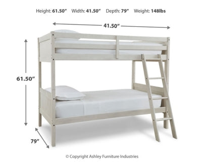 Robbinsdale Twin/Twin Bunk Bed with Ladder