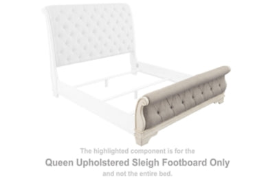 Realyn Queen Upholstered Sleigh Footboard