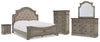 Lodenbay King Upholstered Panel Bed, Dresser, Mirror, Chest and Nightstand