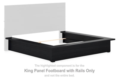 Londer King Panel Footboard with Rails