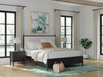 Portdown California King Upholstered Panel Storage Bed