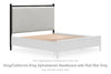 Portdown King/California King Upholstered Headboard with Roll Slat