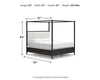 Portdown California King Upholstered Canopy Bed