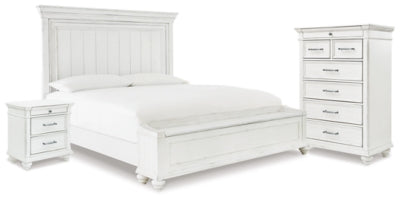 Kanwyn King Panel Storage Bed, Chest and Nightstand