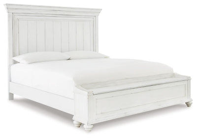 Kanwyn Queen Panel Bed with Storage Bench