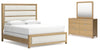 Rencott California King Upholstered Bed, Dresser and Mirror