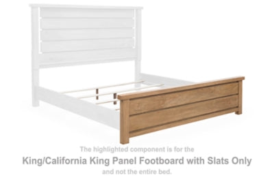Kristiland King/California King Panel Footboard with Slats