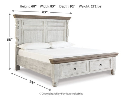 Havalance King Poster Bed with 2 Storage Drawers