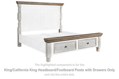 Havalance King/California King Headboard/Footboard Posts/Drawers