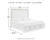 Chalanna California King Upholstered Storage Bed