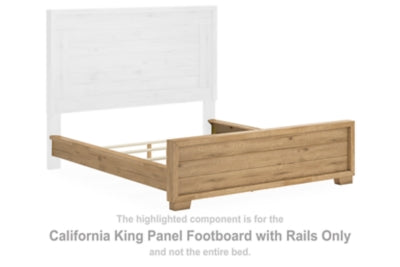 Galliden California King Panel Footboard with Rails