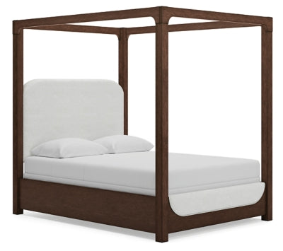 Breckington Queen Upholstered Canopy Bed