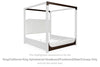 Breckington King/California King Upholstered Headboard/Footboard/Slats/Canopy