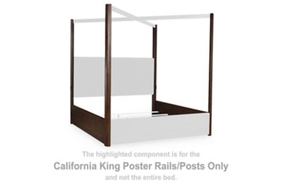 Kendamor California King Poster Rails/Posts