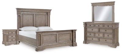 Blairhurst King Panel Bed, Dresser, Mirror and Nightstand