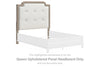 Jorlaina Queen Upholstered Panel Headboard