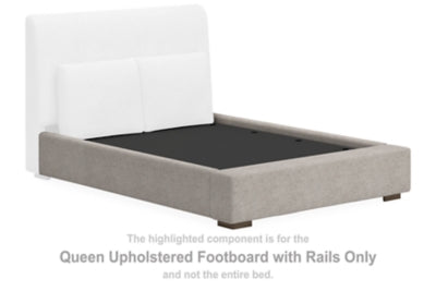 Cabalynn Queen Upholstered Footboard with Rails