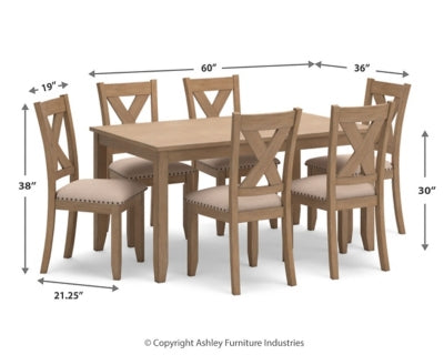Sanbriar Dining Table and Chairs (Set of 7)