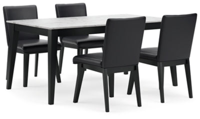 Jettaya Dining Table and 4 Chairs