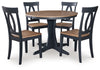 Landocken Dining Table and 4 Chairs