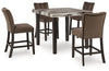Jazmore Counter Height Dining Table and 4 Barstools