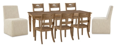 Mylarken Dining Table and 8 Chairs