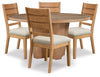 Kristiland Dining Table and 4 Chairs