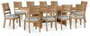 Kristiland Dining Table and 10 Chairs