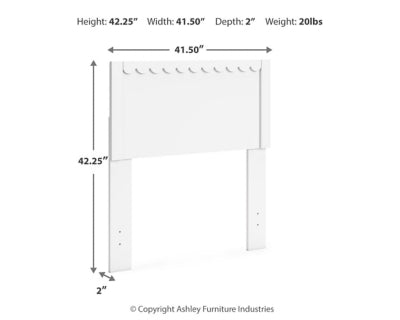 Hallityn Twin Panel Headboard