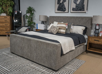 Steenlage Queen Upholstered Headboard/Footboard/Slats