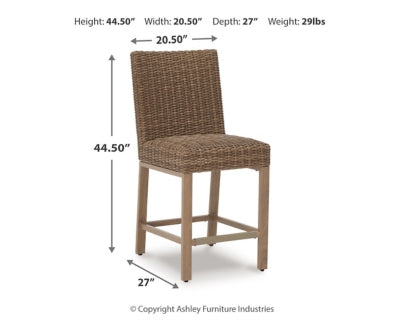 Walton Bridge Outdoor Bar Stool (Set of 2)