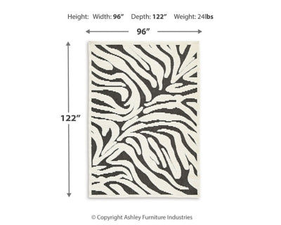 Thomwith 8' x 10'2" Washable Rug