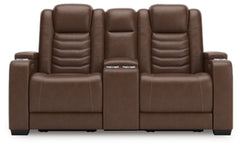 High Impact Power Reclining Loveseat with Console
