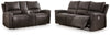 Boxmere Power Reclining Sofa and Loveseat
