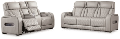 Boyington Power Reclining Sofa and Loveseat